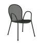 Ronda stackable chair with armrests suitable for outdoor and contract use by Emu online sales
