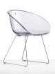 Gliss 921 sled chair polycarbonate seat by Pedrali buy online