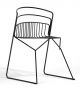 Ribelle Sled Chair Steel Structure by Luxy Online Sales