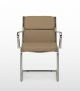 Season Comfort Sled Waiting Chair Metal Frame Leather Seat by Quinti Online Sales