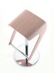 Woody 495 swivel stool steel base oak seat by Pedrali online sales