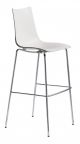 Zebra Technopolymer Stool Technopolymer Seat and Chromed Steel Structure by Scab Online Sales