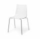 Slim chair by Sintesi stackable chair polycarbonate or polypropylene chair online sales sediedesign