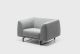 Tailor 9072 waiting armchair coated in fabric suitable for contract by LaCividina online sales