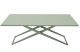 Zebra 43Q14 Up&Down Table by Fast Square Green Tea Varnished Aluminium Table Adjustable Table Indoor and Outdoor Table Square Dining Table