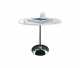 Sales Online Tulip Shaped Coffee Table Glass Top with Metal Base by Sovet.