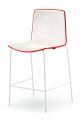 Tweet 892 bicolor stool steel frame polypropylene seat by Pedrali online sales