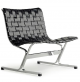 PLR waiting chair steel structure thick leather or cotton seat product of high quality by ICF online sales