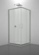 Venere Square Corner Shower Enclosure Glass Doors Aluminum Frame by SedieDesign Online Sales