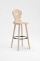 Vienna stool fir wood structure suitable for contract use by Sipa online sales