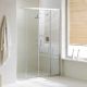 Young 2-Sliding-Doors Shower Enclosure Glass and Anodized Aluminum Structure by SedieDesign Sales Online