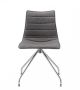 Zebra Pop 2647 modern trestle chair chromed steel base fabric seat suitable for contract use by Scab buy online