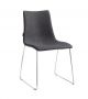 Zebra Pop 2641 sled chair steel base fabric seat suitable for contract use by Scab online sales