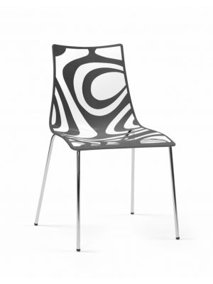 Wave Chair Technopolimer Seat and Steel Structure by Scab Online Sales