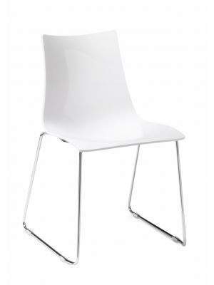 Zebra Antishock Sledge Chair Polycarbonate Seat and Steel Structure by Scab Online Sales