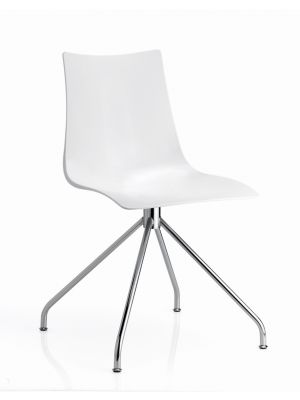 Zebra Antishock Trestle Base Chair Polycarbonate Seat and Steel Base by Scab Buy Online