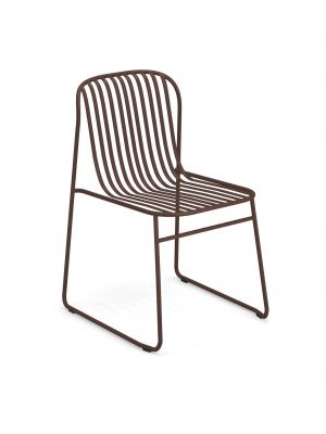 Riviera 434 stackable chair steel structure suitable for outdoor and contract use by Emu buy online on www.sedie.design