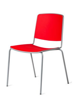 Vea 5000 chair metal legs polypropylene seat by Mara online sales on www.sedie.design