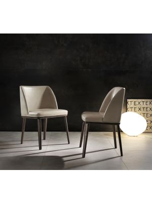 Brenda chair wooden legs fabric seat by Pacini & Cappellini online sales
