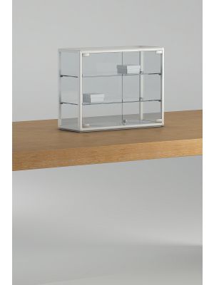 AllDesign Plus 6/5P counter display case tempered glass and aluminum by Italvetrine buy online