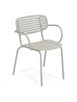Mom 640 stackable chair steel structure suitable for contract and outdoor use by Emu online sales on www.sedie.design
