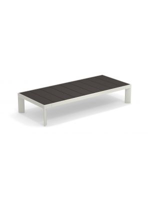 Tami 767 coffee table aluminum base wpc slats suitable for outdoor use by Emu online sales on www.sedie.design