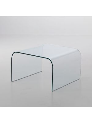 7006 transparent tempered glass coffee table by Gliv online sales