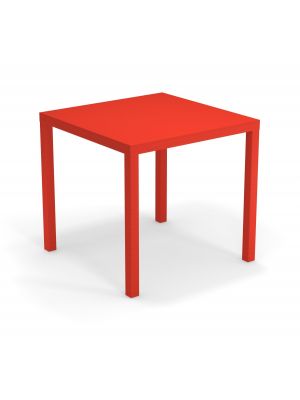 Nova square stackable table steel structure suitable for contract and outdoor use by Emu buy online on www.sedie.design