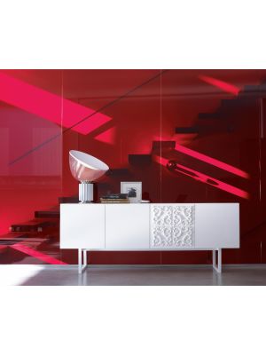 Sales Online Adorna Sideboard Mat or Glossy Lacquered Chromed or Lacquered Base by Linfa Design.