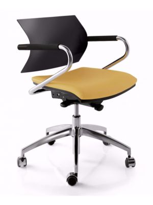 Aire Jr 408B Desk Chair Aluminum Base Fabric Seat by Luxy Online Sales