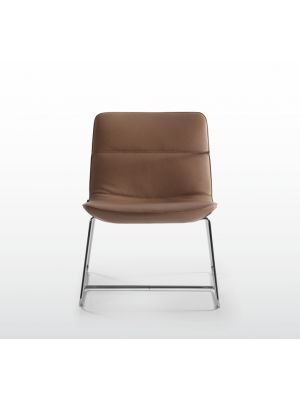 Amelie Soft Sled Waiting Chair Ecoleather Seat by Quinti Online Sales