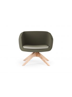 arca armhair with low backrest and wooden base online sales sediedesign