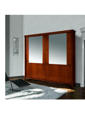 Sales Online 325 Wardrobe 2 Sliding Doors by Bianchi Mobili Walnut