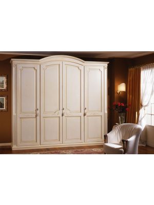 Sales Online Elios Wardrobe by Bianchi Mobili White Lacquered 4 Doors