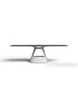B Stone Table Concrete Base Aluminum Top by BD Barcelona Online Sales