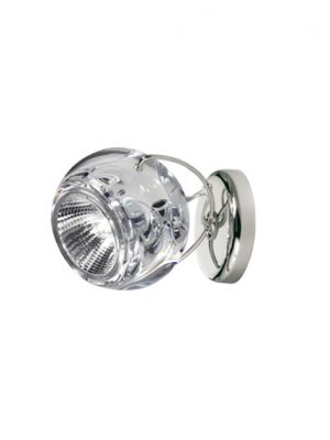 Buy Online Beluga Color D57 G13 Wall Lamp Has a Diffuser in 24% Lead Crystal by Fabbian