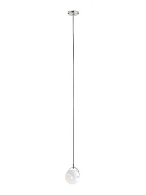 Sales Online Beluga White D57 A17 Ceiling Lamp with White Blown Glass Diffuser by Fabbian