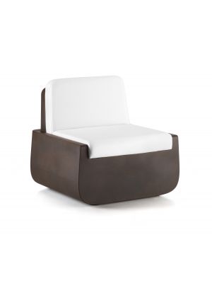 Bold armchair polyethylene structure suitable for contract use by Plust buy online