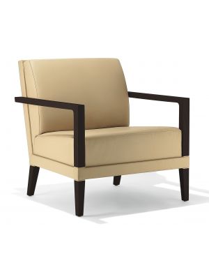 Botero XL Armchair Wooden Frame Fabric Seat by Cabas Online Sales