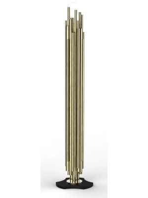 Brubeck F Floor Lamp Brass Structure Steel Base by DelightFULL Online Buy