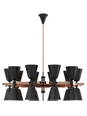 Charles 20 Suspension Lamp Brass Structure by DelightFULL Online Sales