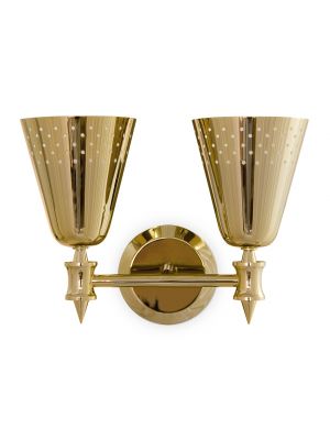 Charles 2 Wall Lamp Brass Structure by DelightFULL Online Sales