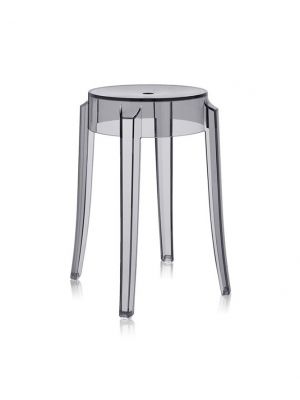 Charles Ghost high design stool polycarbonate structure philippe starck design by Kartell online sales on www.sedie.design