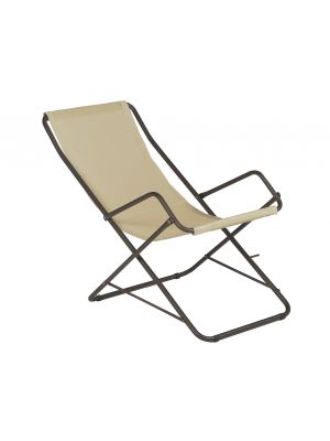Bahama deckchair steel frame textilene seat suitable for outdoor use by Emu online sales