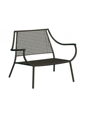 Vera 3433 steel armchair suitable for outdoor and contract use by Emu online sales