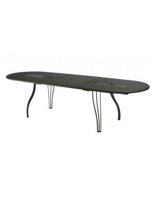 Vera oval extendable table steel structure suitable for contract use by Emu buy online
