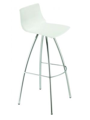 Day Stool Technopolymer Seat and Chromed Steel Structure by Scab Buy Online