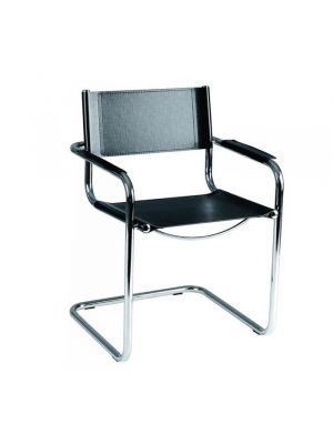 Sales Online Delta Chair Steel Structure with Thick Leather by SedieDesign.