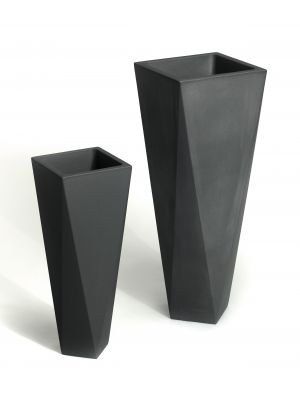Diamond vase in polyethylene structure suitable for outdoor by Scab buy online