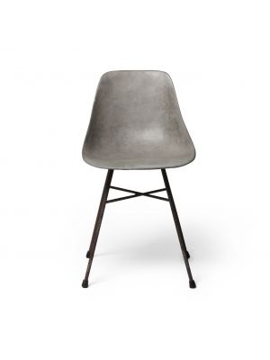 Hauteville C Chair Cement Seat Steel Legs by Lyon Bèton Sales Online